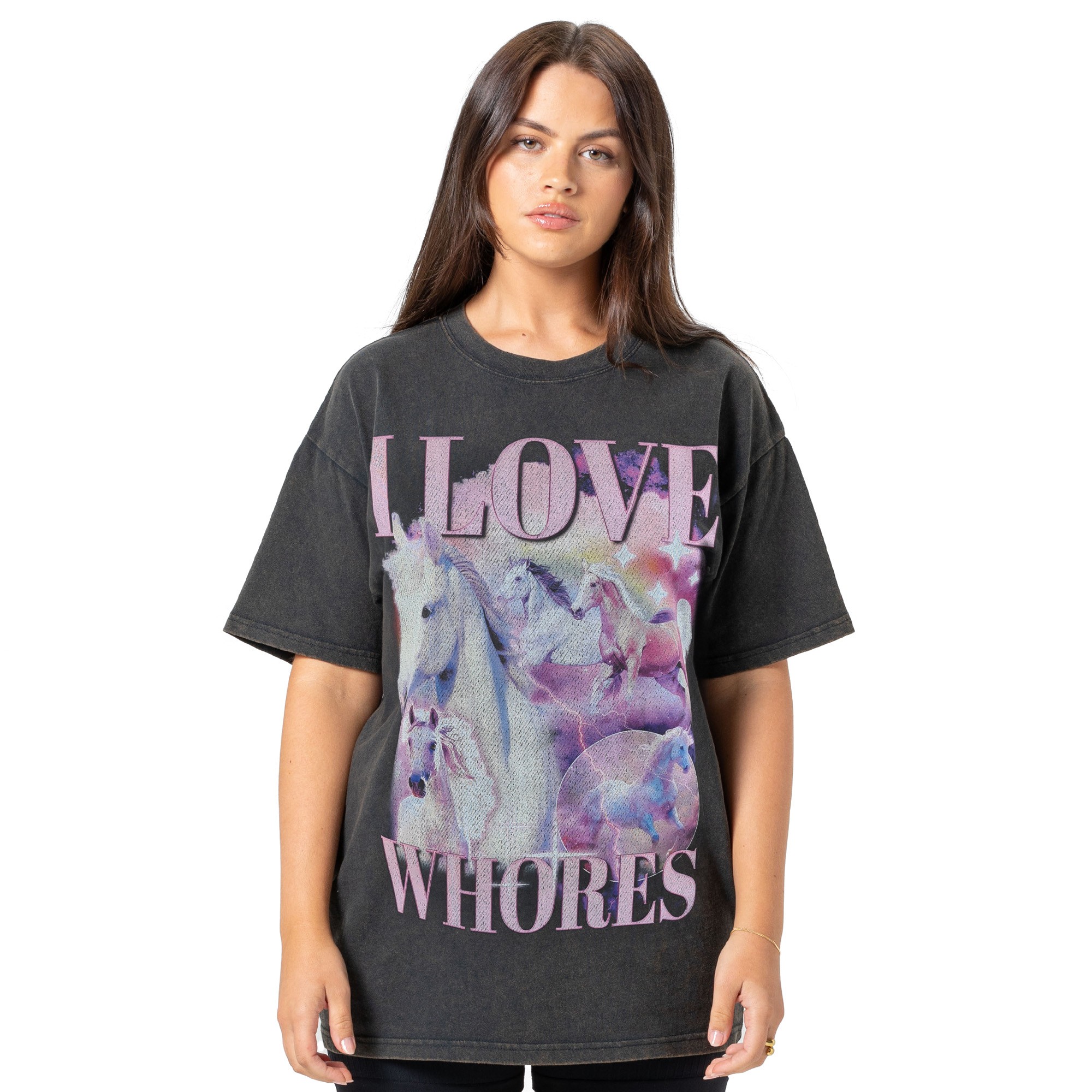 VINTAGE I LOVE WHORES T-SHIRT