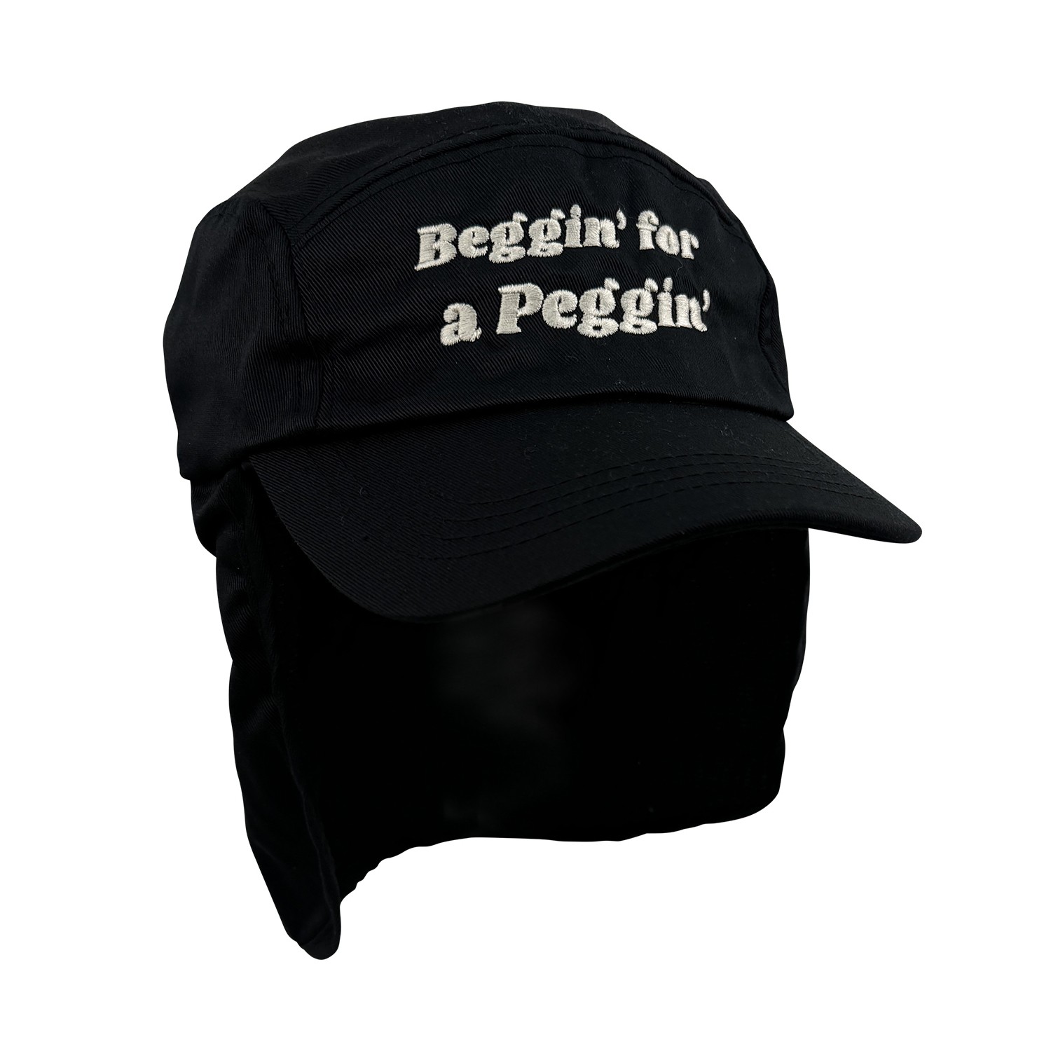BEGGIN FOR A PEGGIN BLACK LEGIONNAIRES HAT