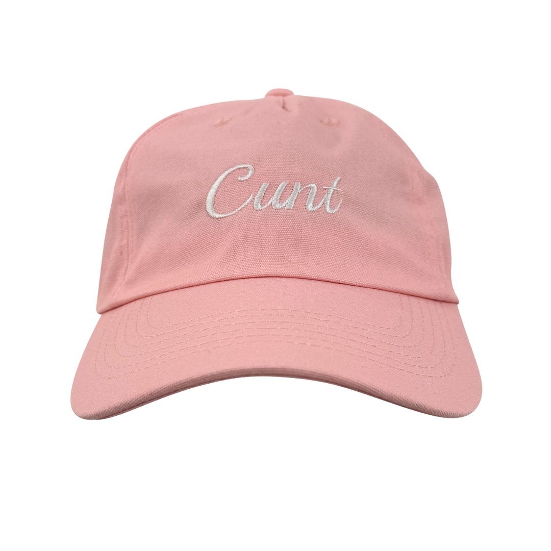 CURSIVE PINK DAD HAT