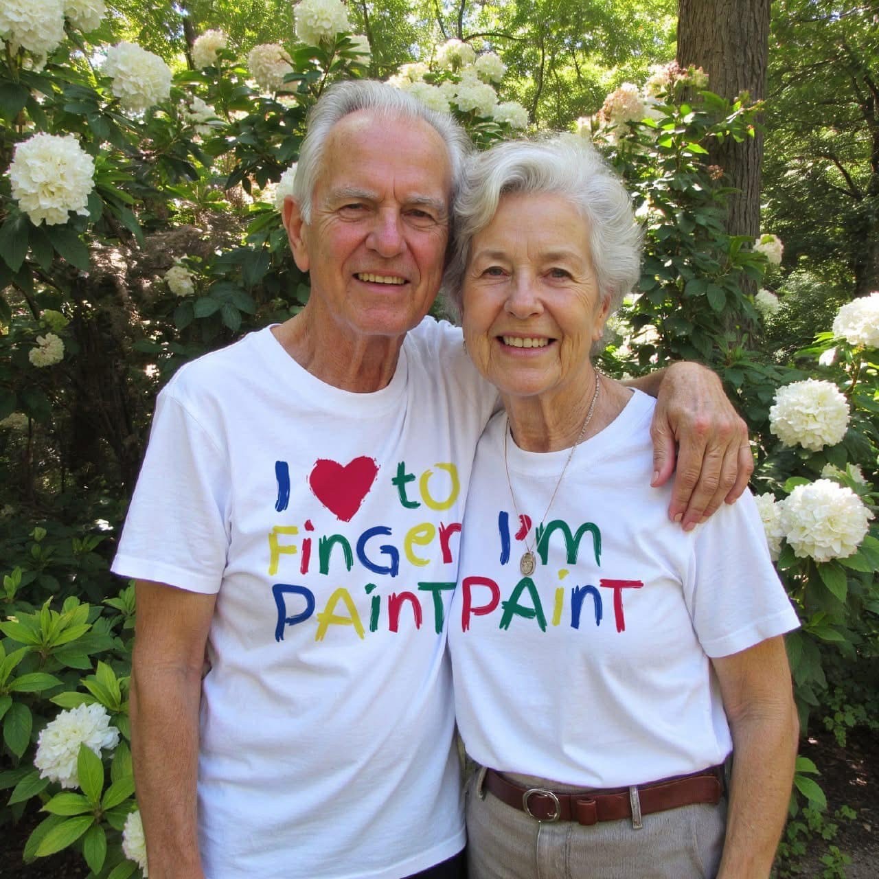 FINGER PAINT WHITE TEE COMBO