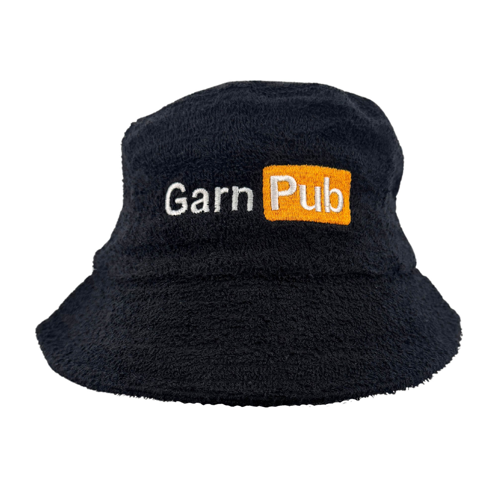 GARN PUB BLACK TERRY TOWEL BUCKET HAT