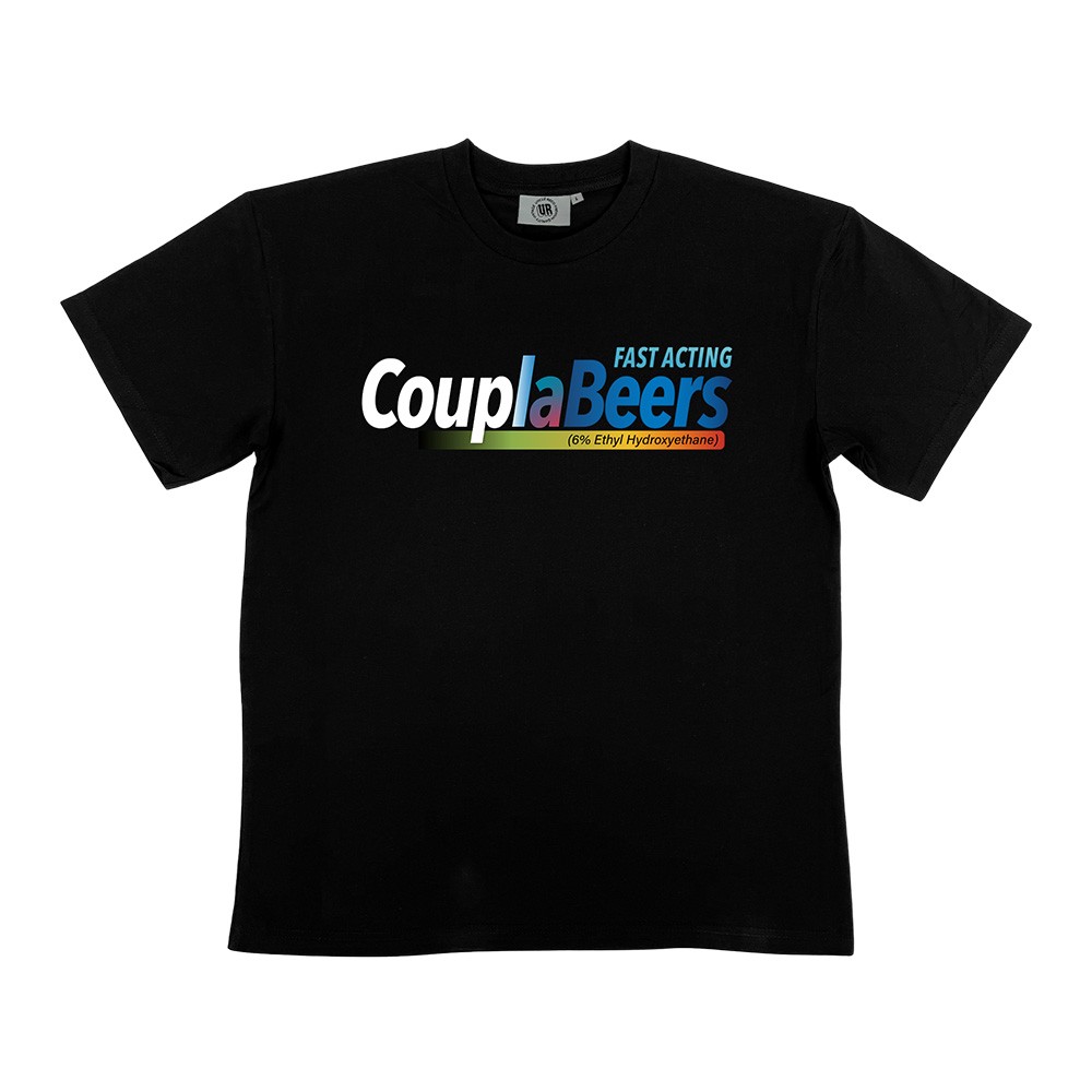 COUPLA BEERS BLACK TEE