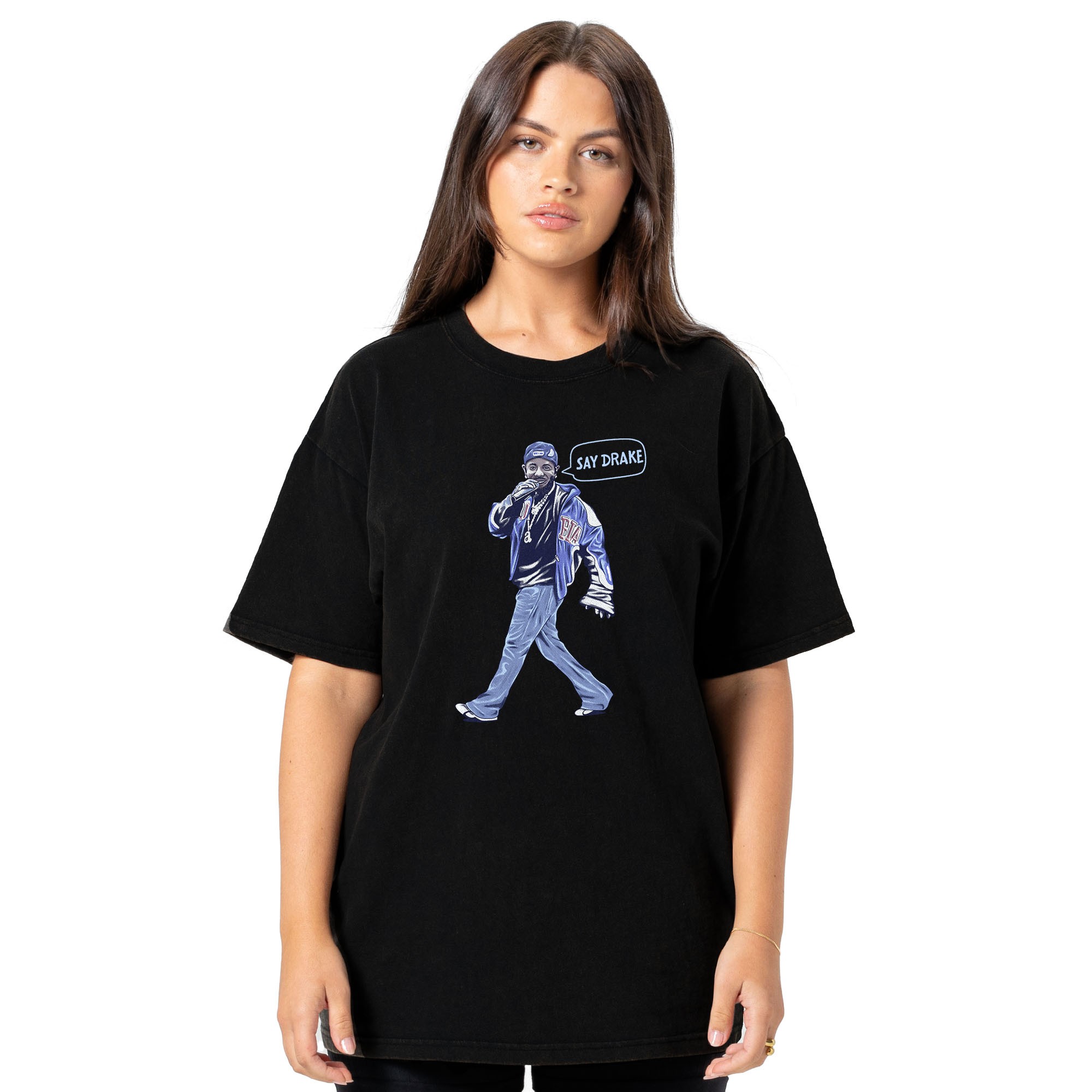 SAY DRAKE BLACK TEE