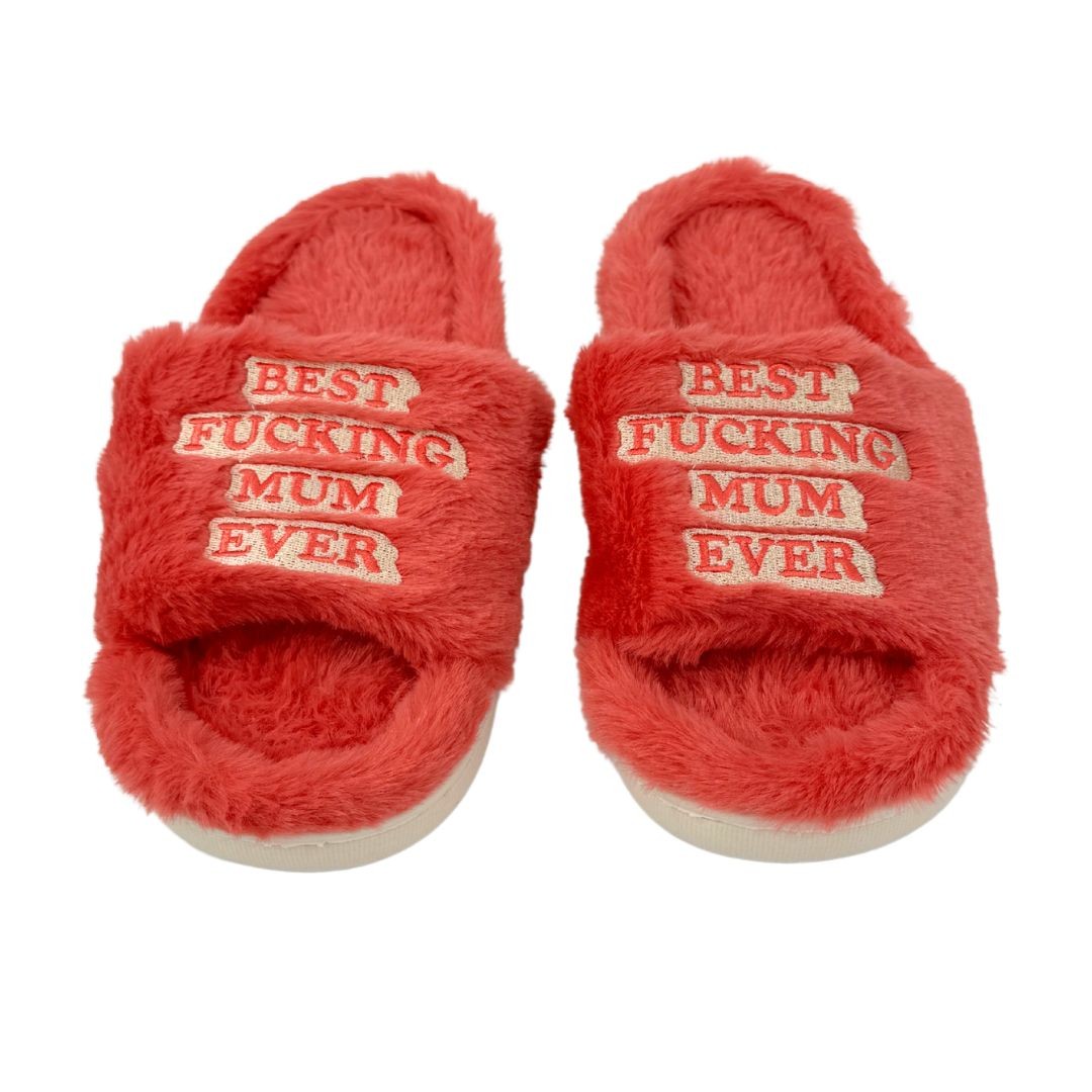 WATERMELON BEST MUM FUR SLIPPERS