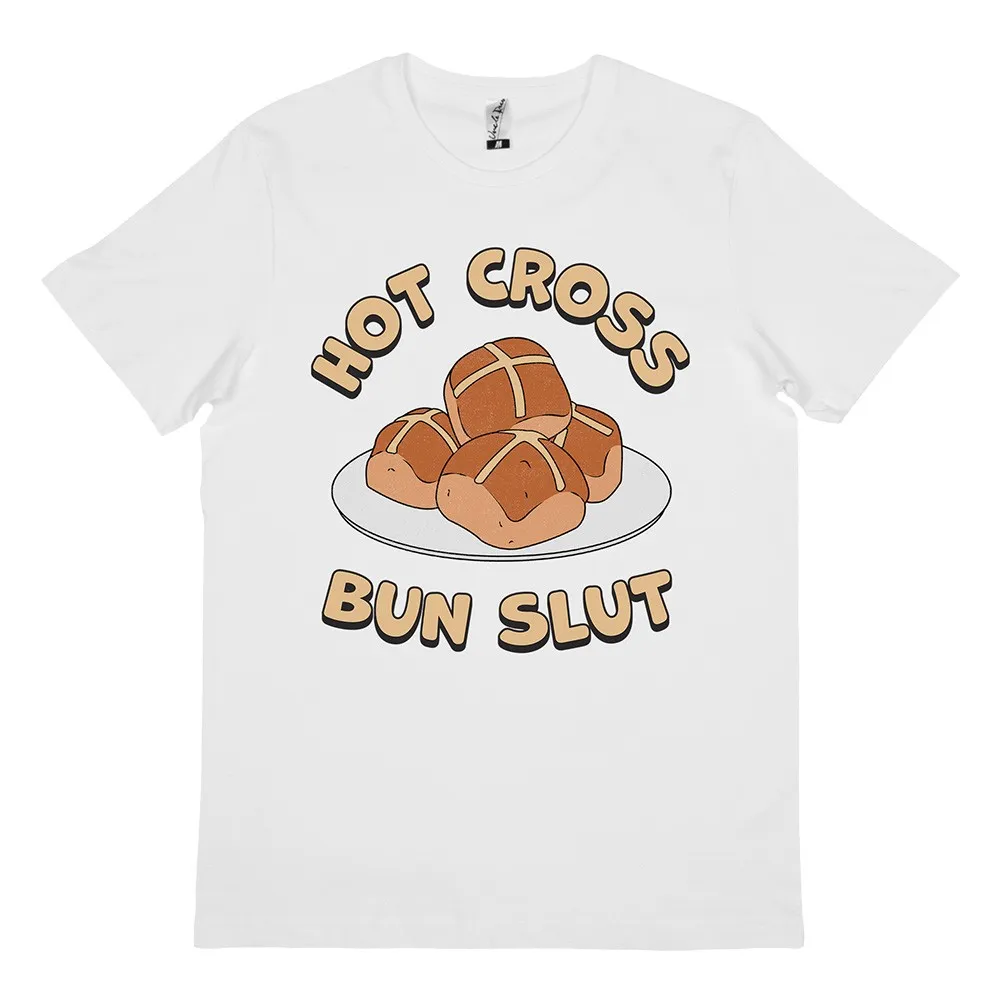HOT CROSS BUN WHITE TEE