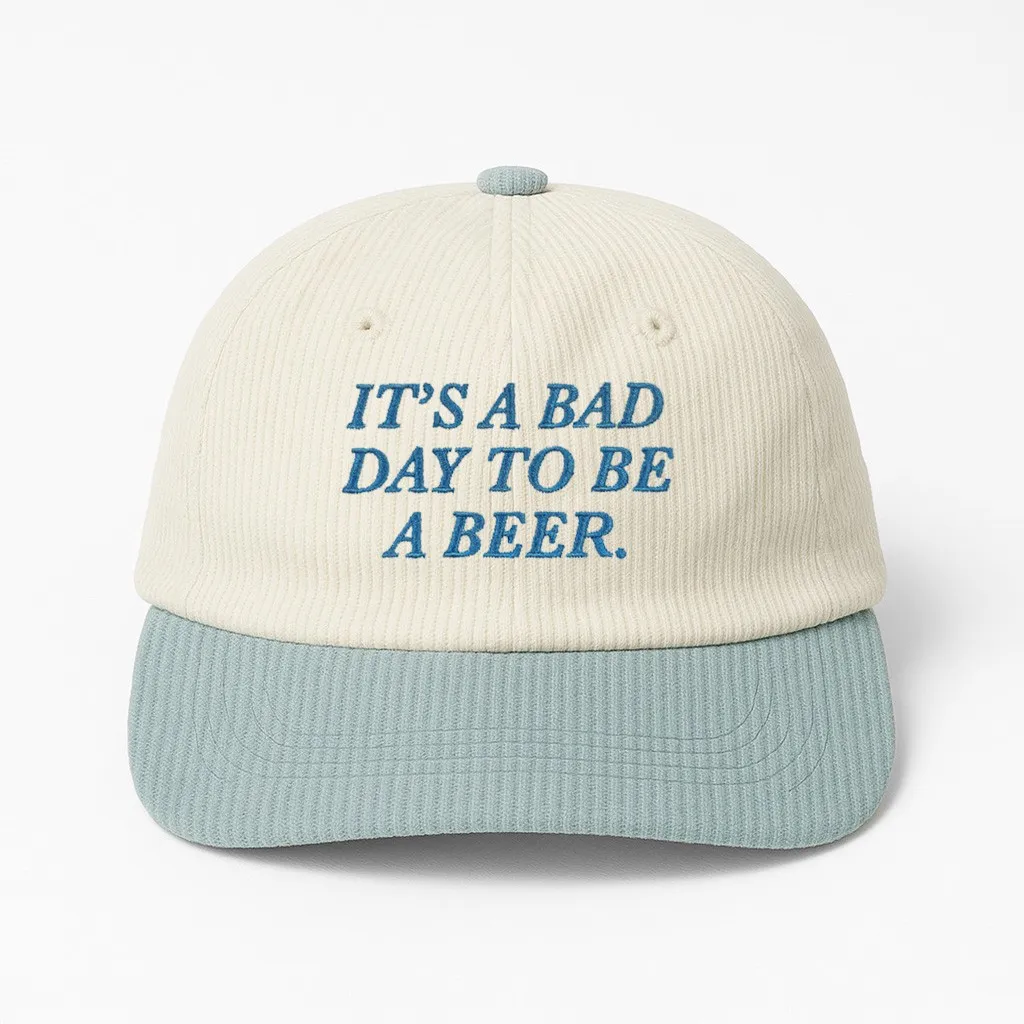 BAD DAY BEER BLUE/WHITE CORD HAT