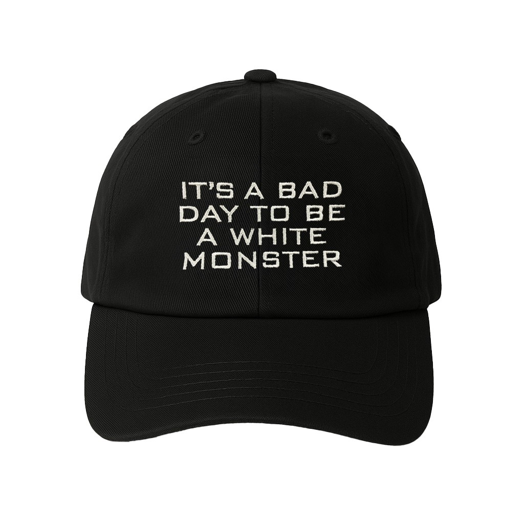 BAD DAY WHITE MONSTER BLACK DAD HAT