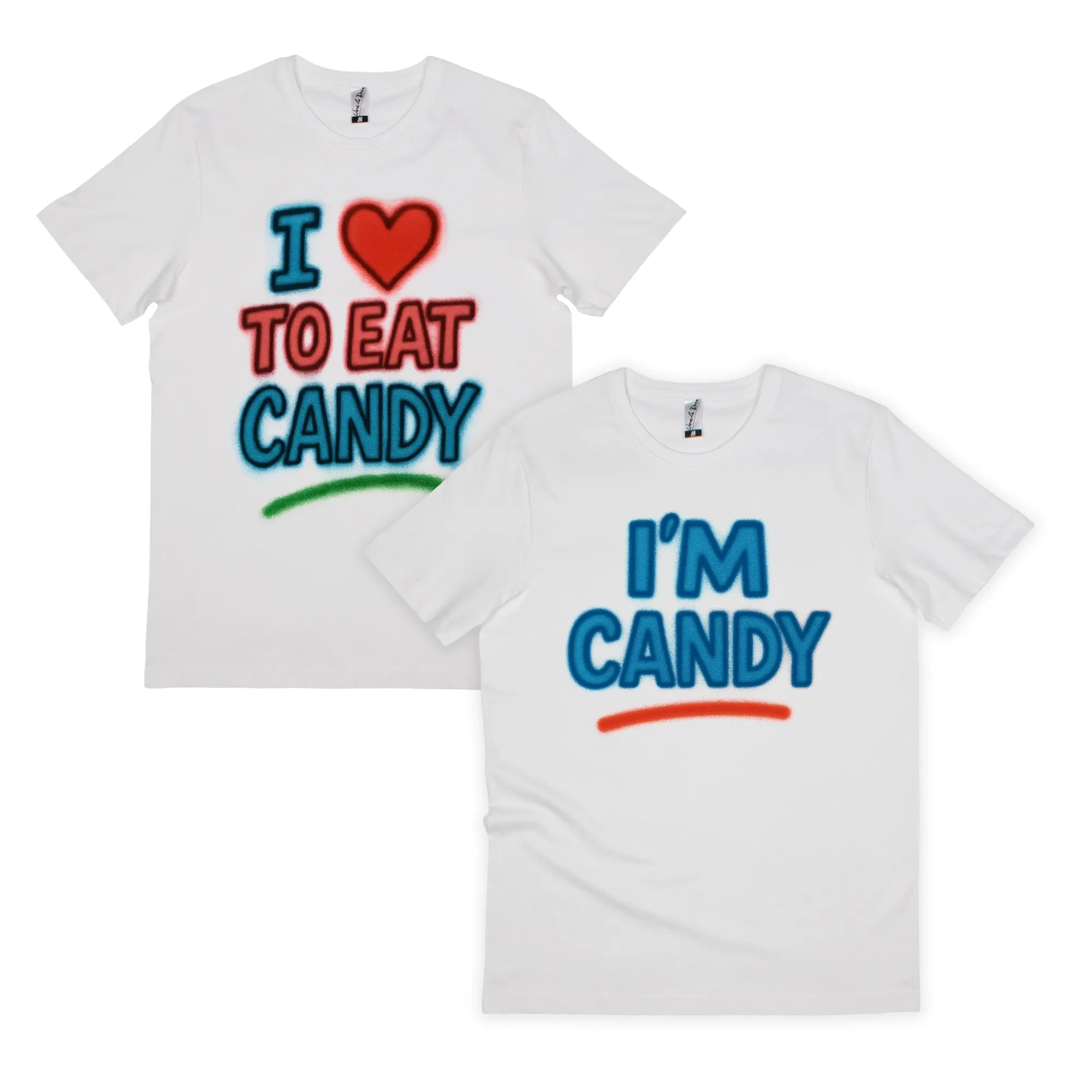 EAT CANDY WHITE TEE COMBO