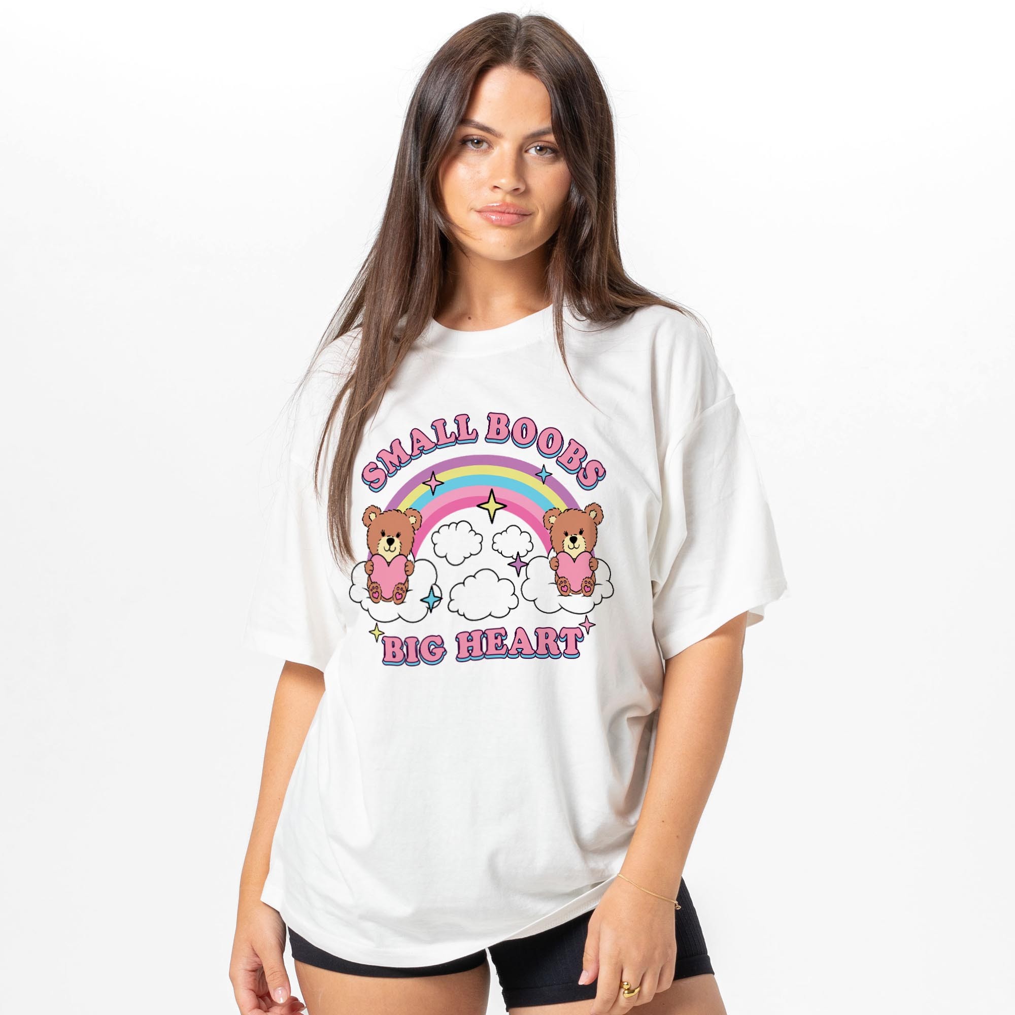 BIG HEART WHITE TEE