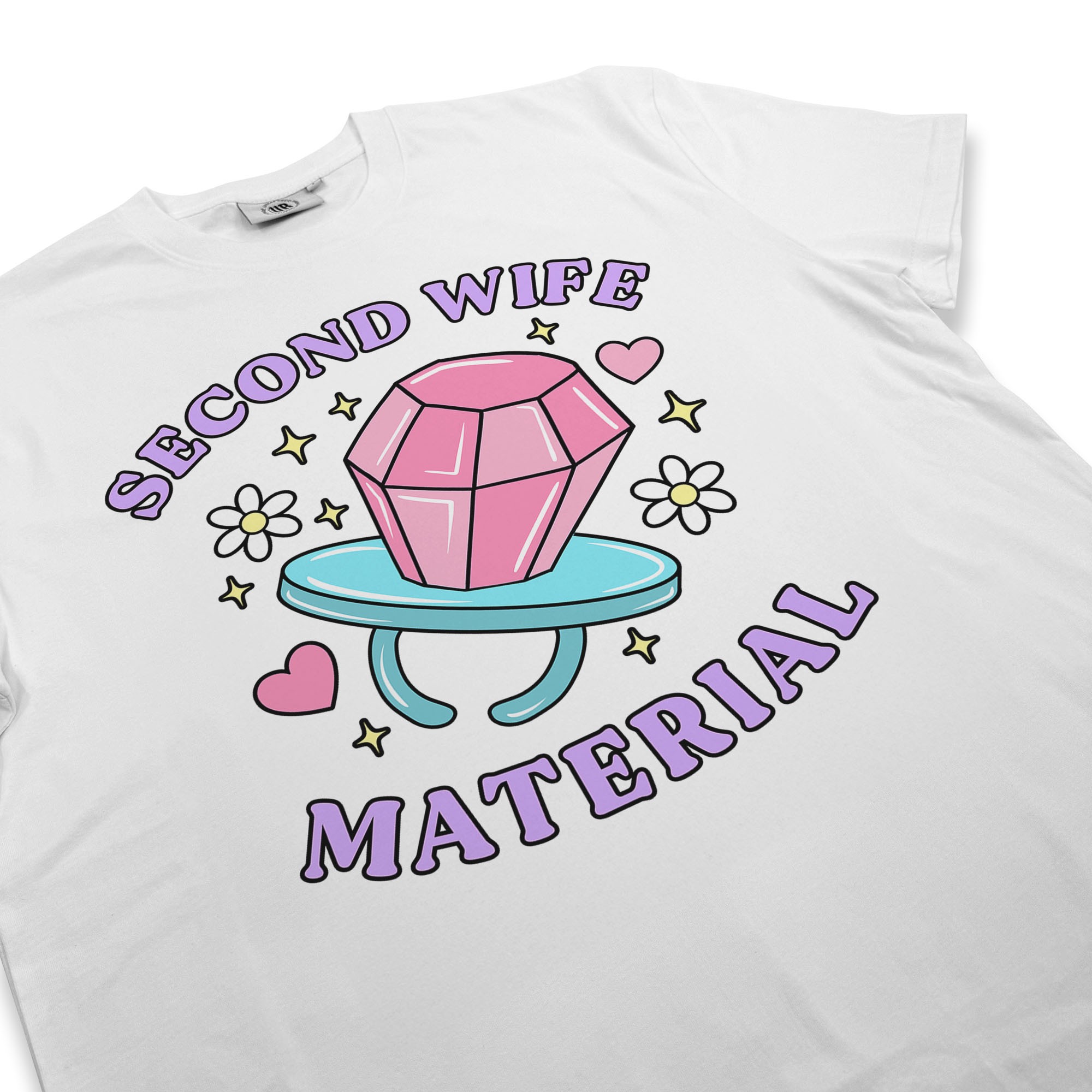 SECOND WIFE MATERIAL WHITE TEE