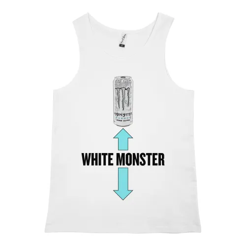 WHITE MONSTER WHITE SINGLET