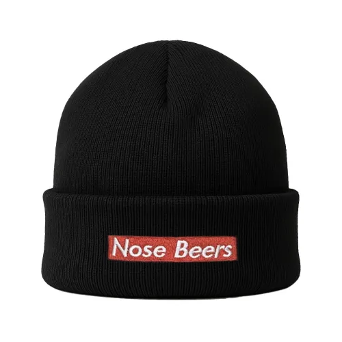 NOSE BEERS BLACK BEANIE