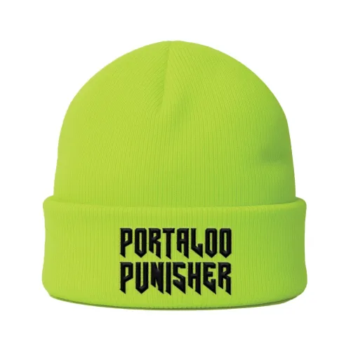 PORTALOO PUNISHER HI VIS LIME GREEN BEANIE